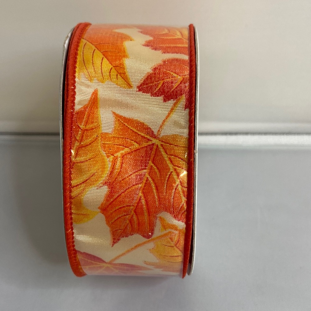 10 Yards of Expressions Fall Wired Ribbon